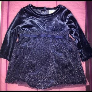 Infant velveteen dress